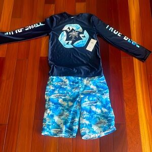 Boys Old Navy swim set - top NWT